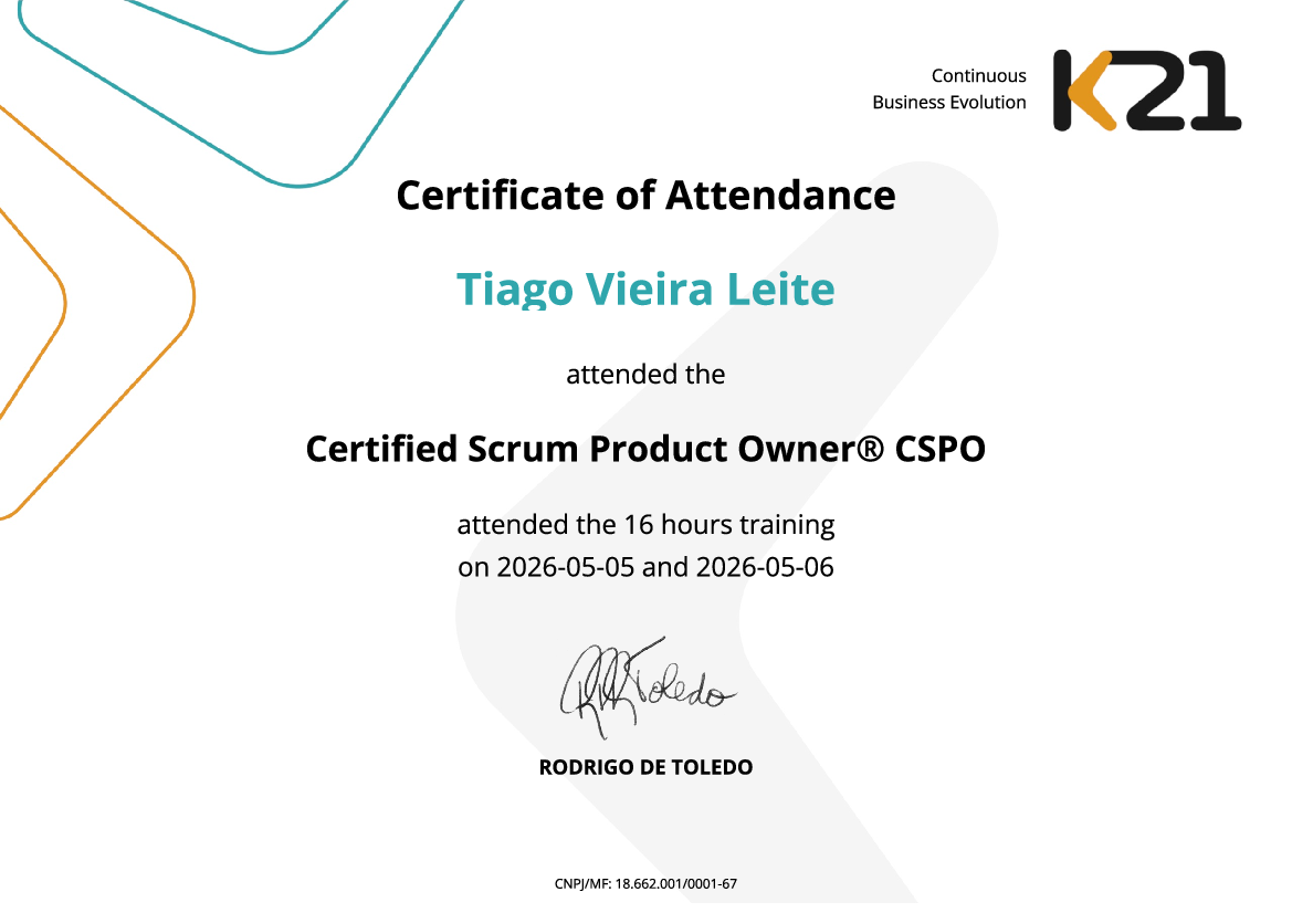 Certificado K21